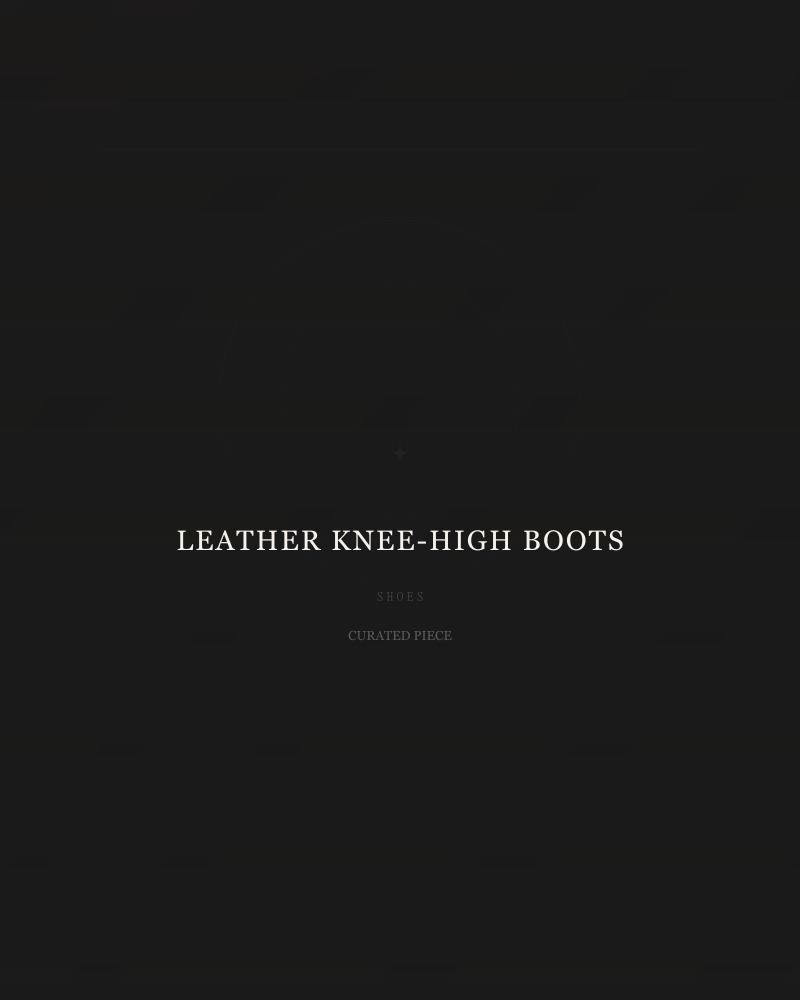 Leather Knee-High Boots